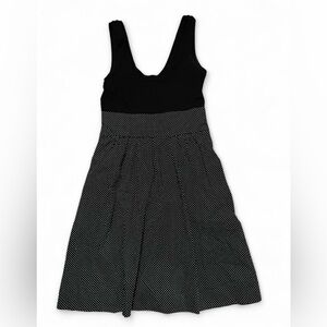 Express Women’s Black and White Polka Dot Tank Top Midi Dress Size 2